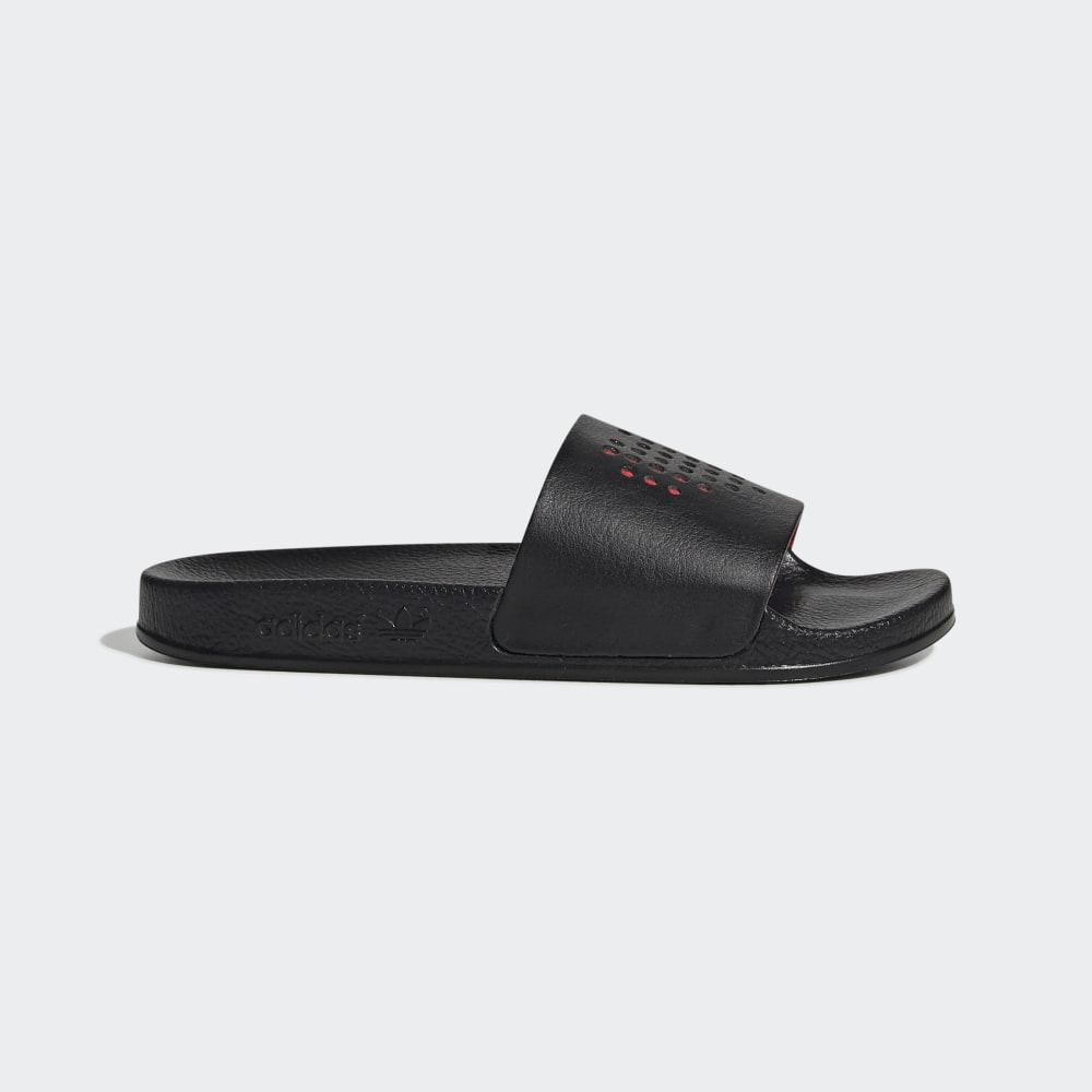 Adidas Boys' Adilette Slides Black/Red Ireland EG6700